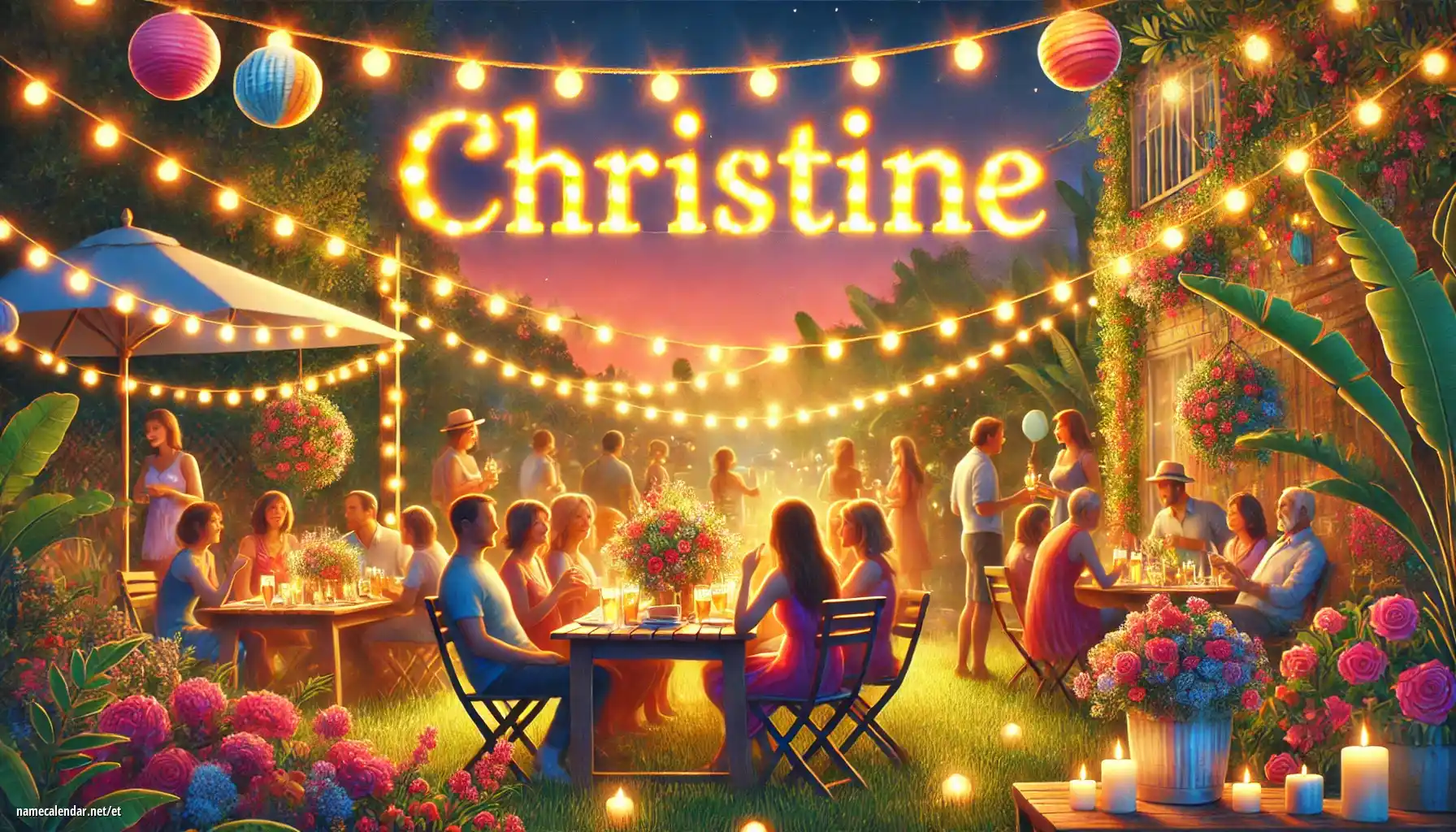 Nimepäeva ja nime tähistamine - Christine