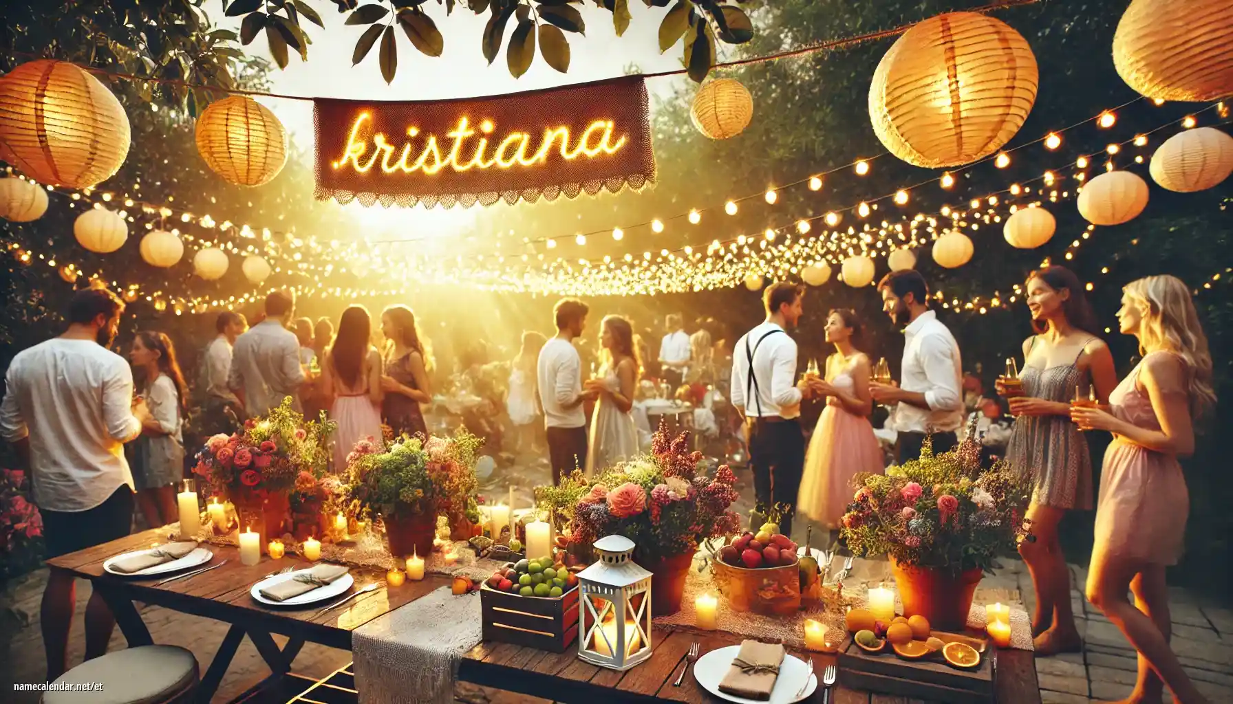 Nimepäeva ja nime tähistamine - Kristiana