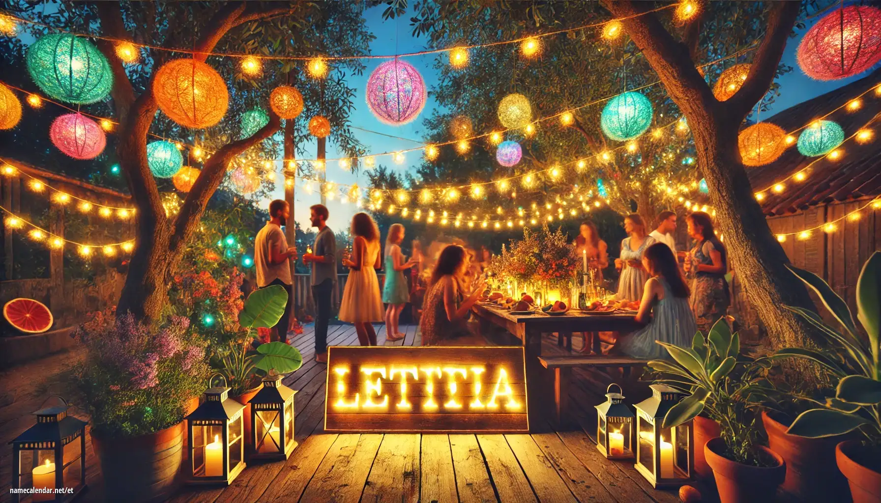 Nimepäeva ja nime tähistamine - Letitia