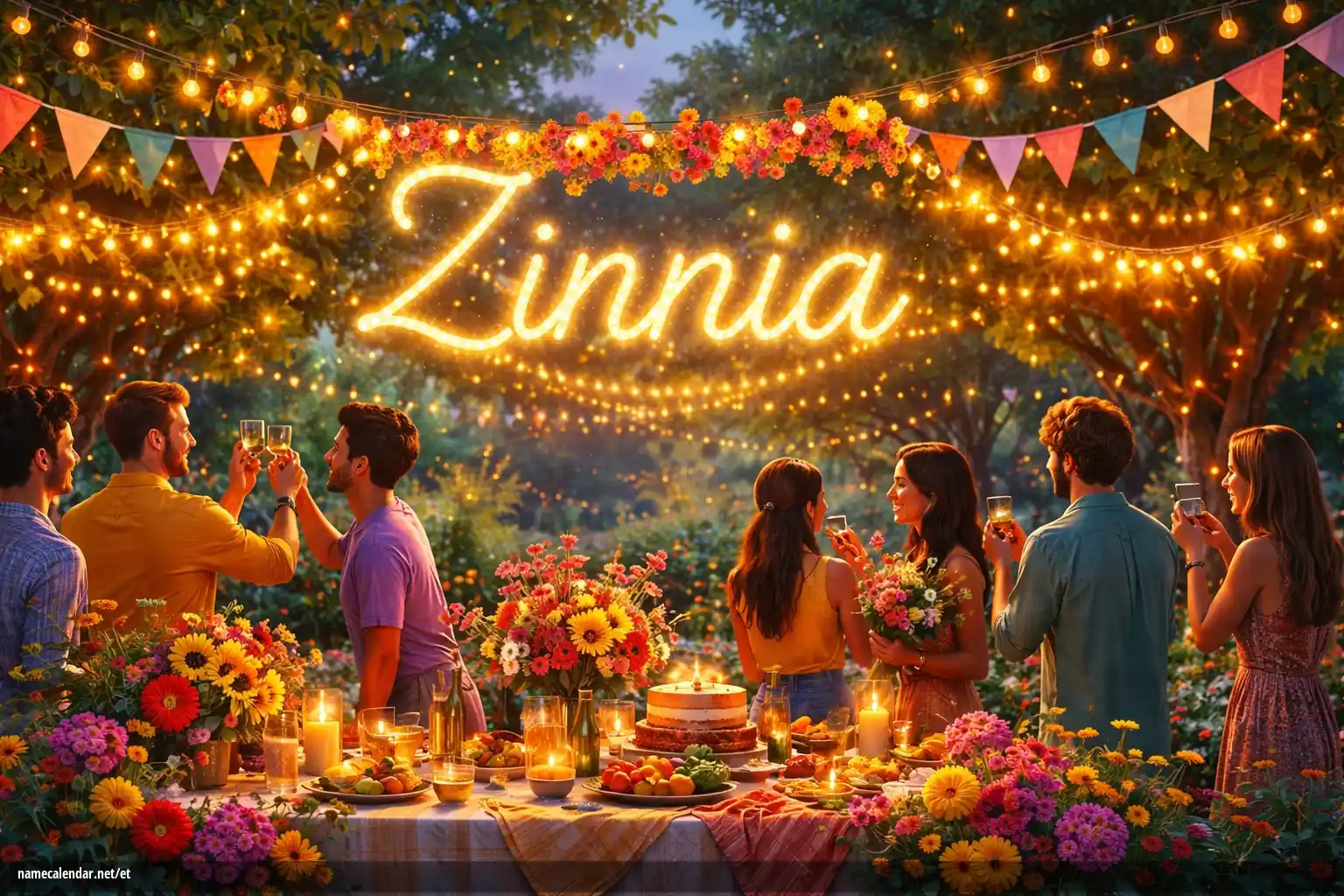 Nimepäeva ja nime tähistamine - Zinnia