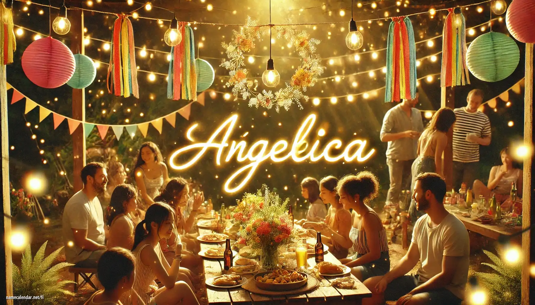 Nimipäivän ja nimen juhliminen - Ángelica