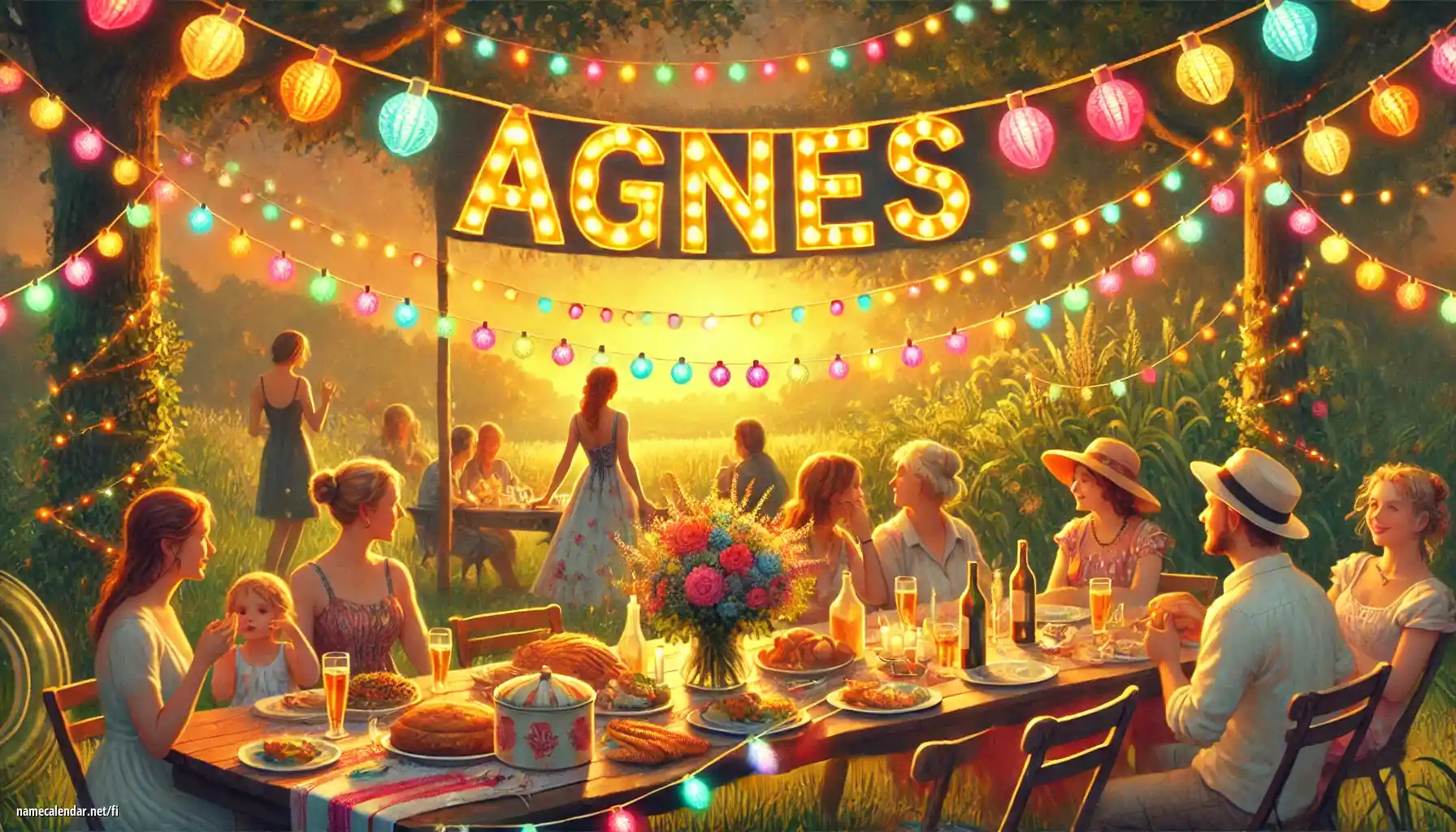 Nimipäivän ja nimen juhliminen - Agnès