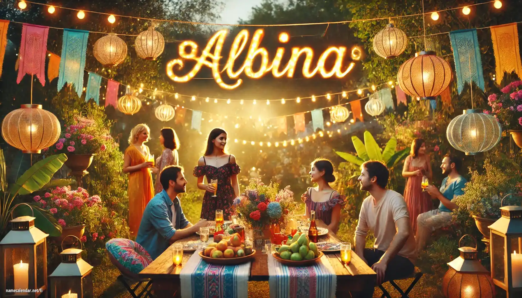 Nimipäivän ja nimen juhliminen - Albína