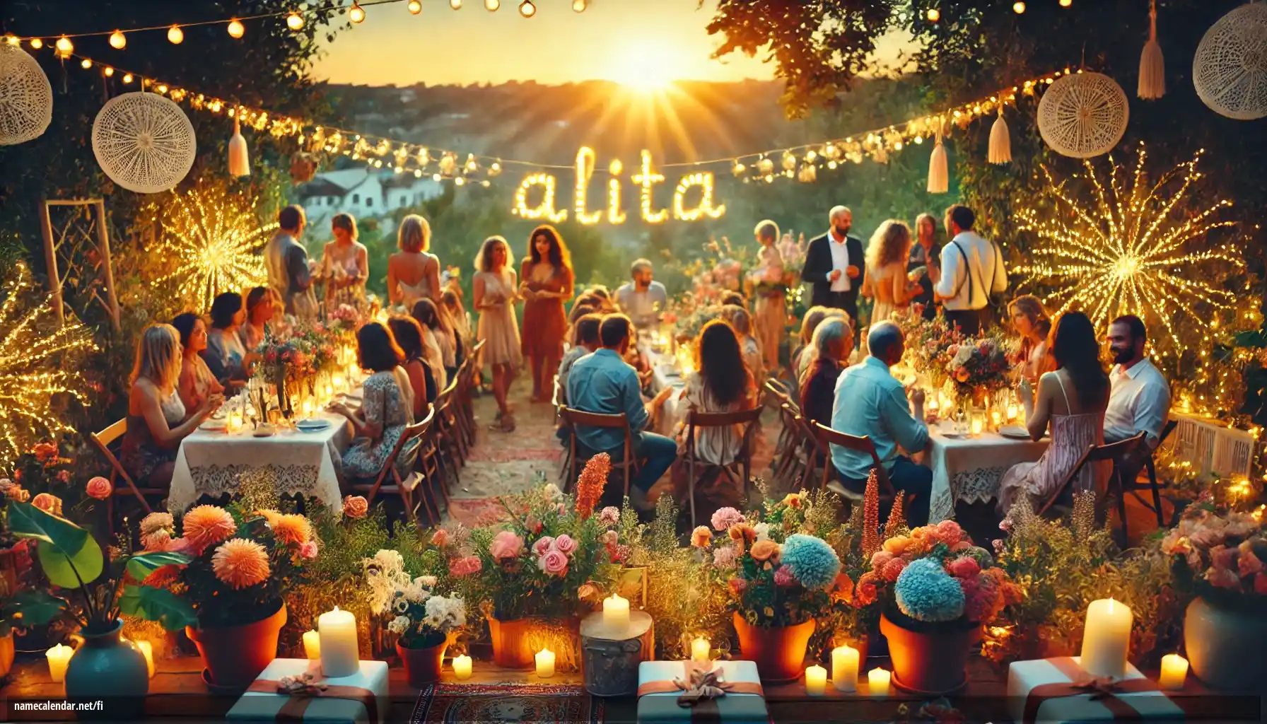 Nimipäivän ja nimen juhliminen - Alita