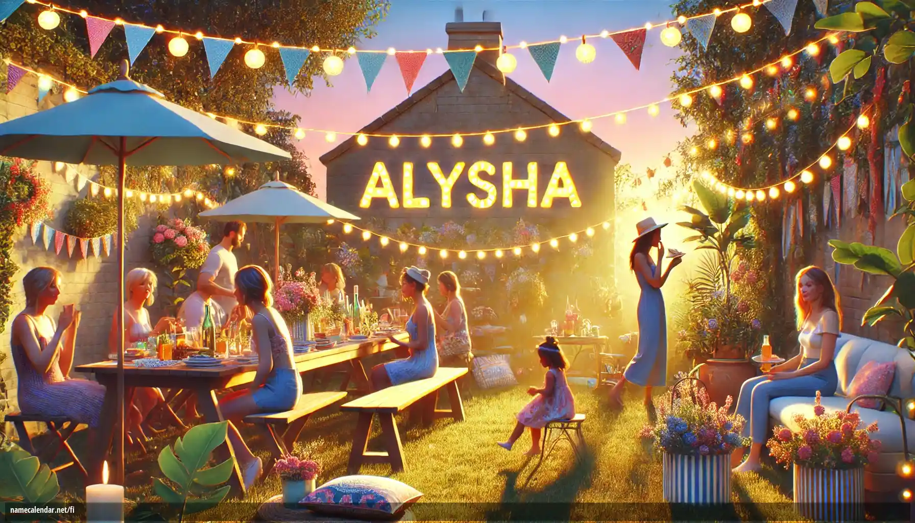 Nimipäivän ja nimen juhliminen - Alysha