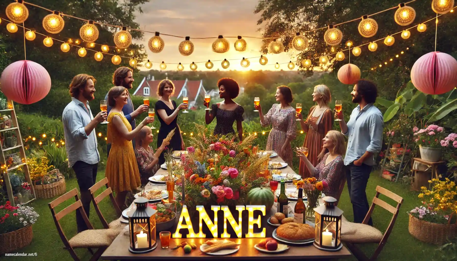 Nimipäivän ja nimen juhliminen - Anne