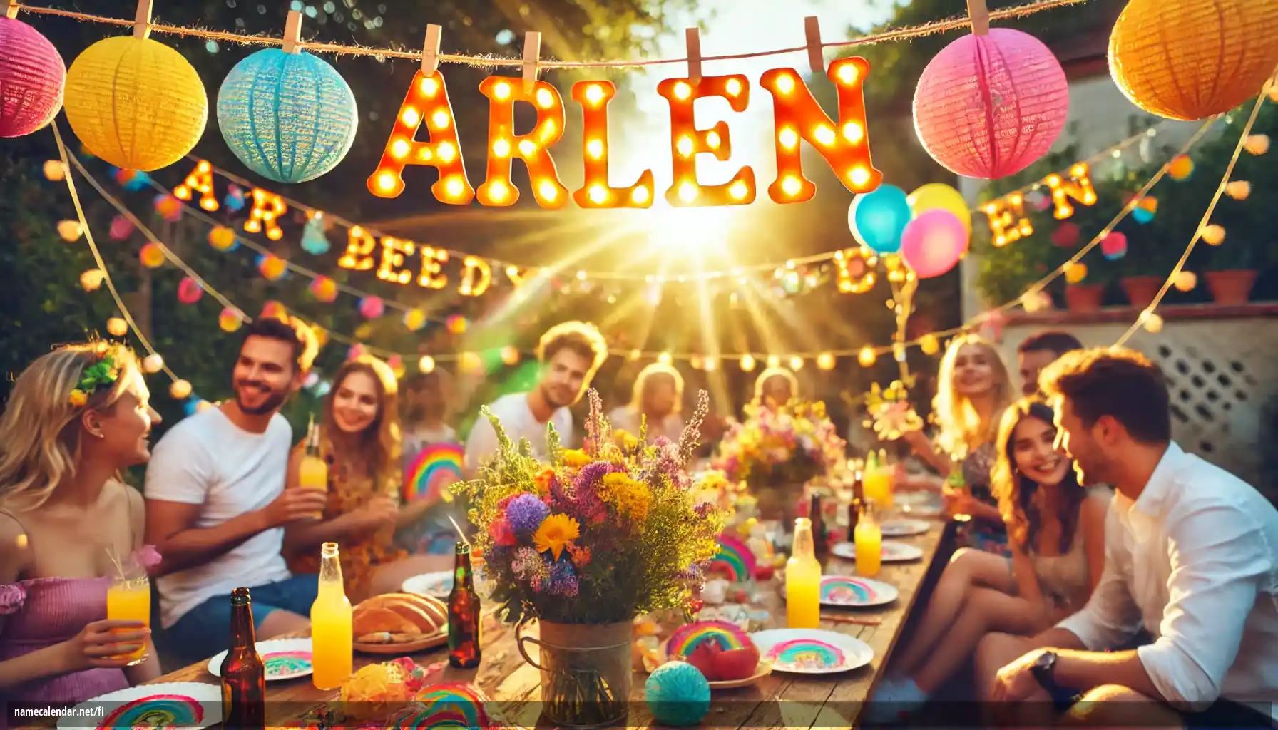 Nimipäivän ja nimen juhliminen - Arlen