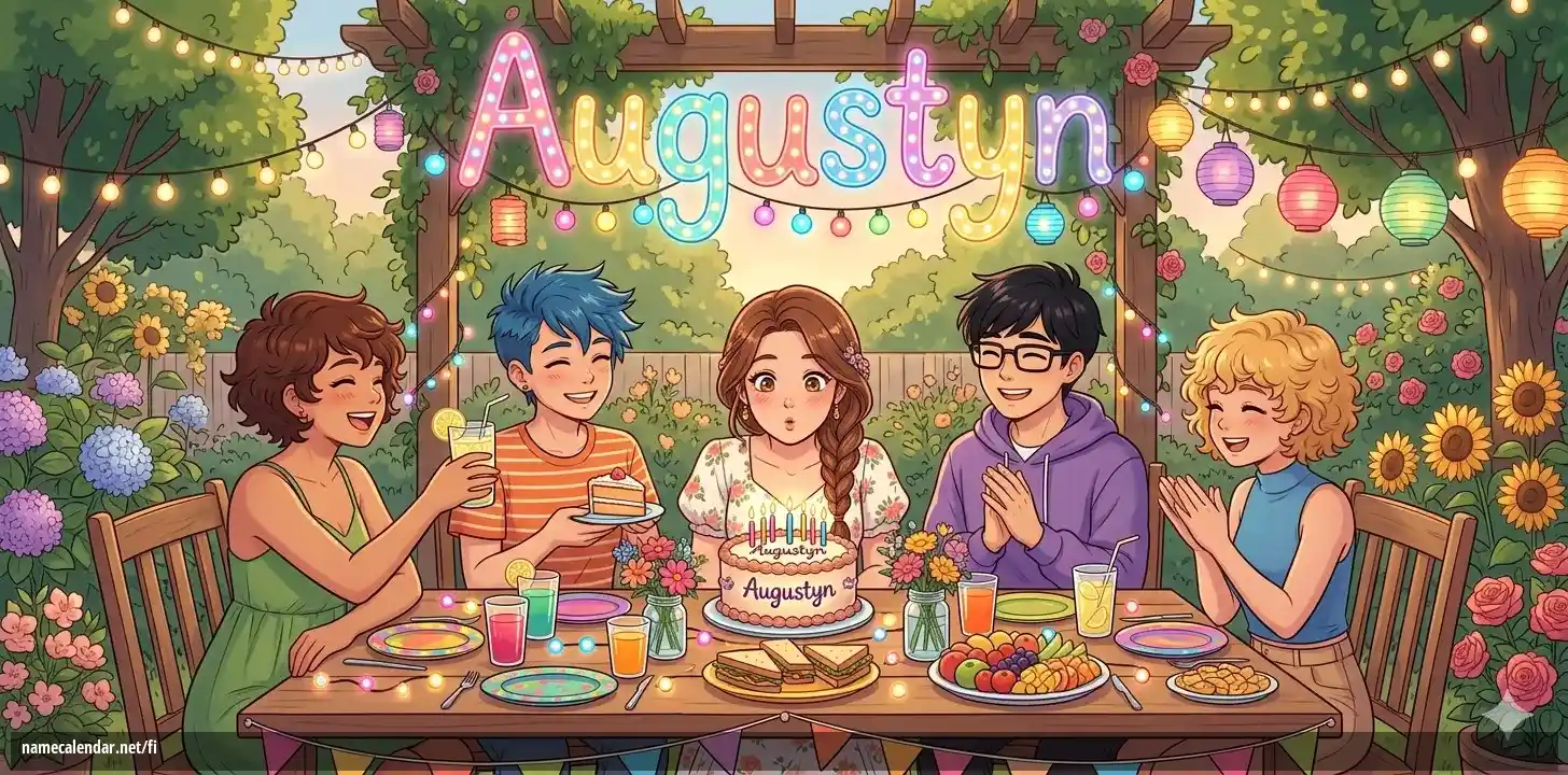 Nimipäivän ja nimen juhliminen - Augustyn