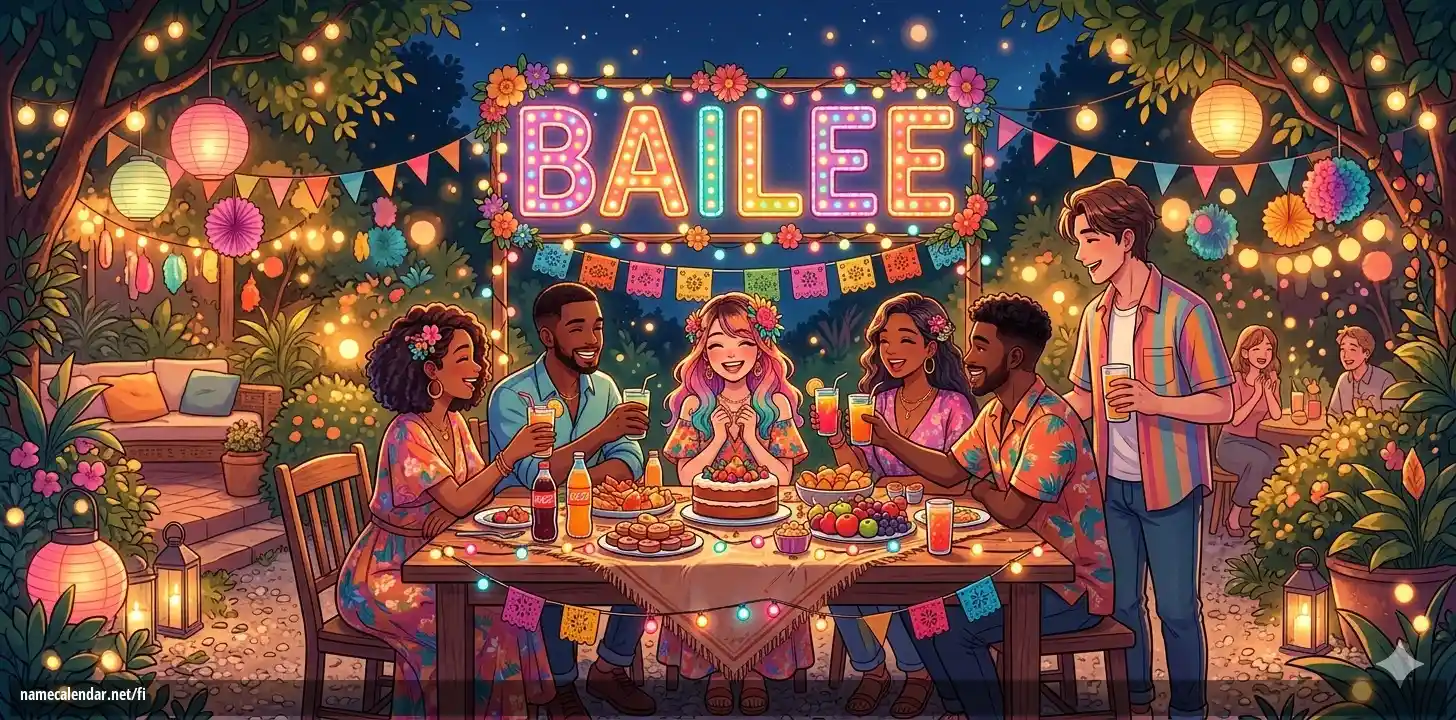 Nimipäivän ja nimen juhliminen - Bailee