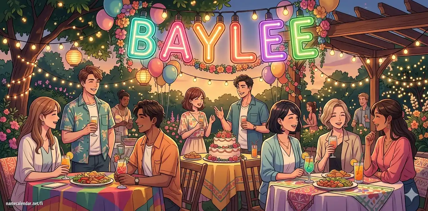 Nimipäivän ja nimen juhliminen - Baylee