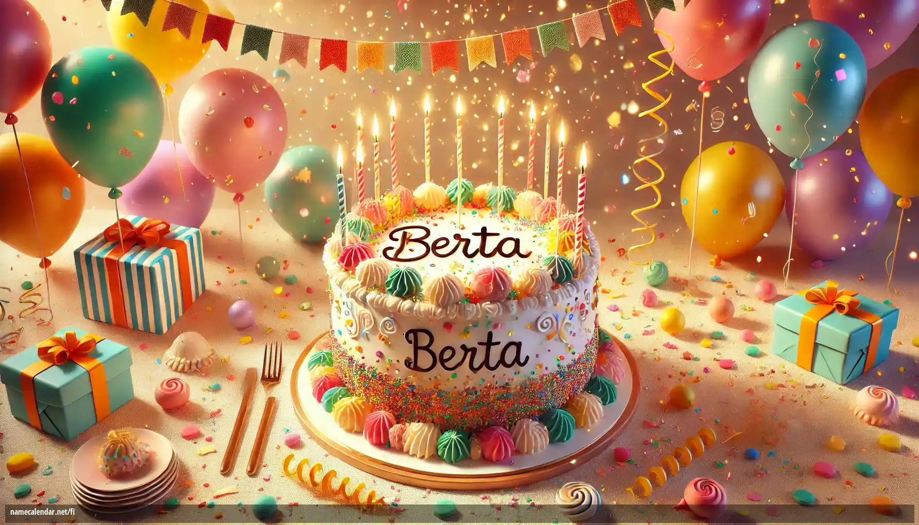 Nimipäivän ja nimen juhliminen - Berta