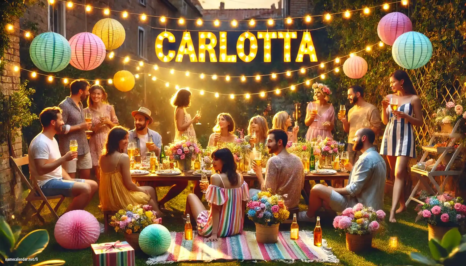 Nimipäivän ja nimen juhliminen - Carlotta