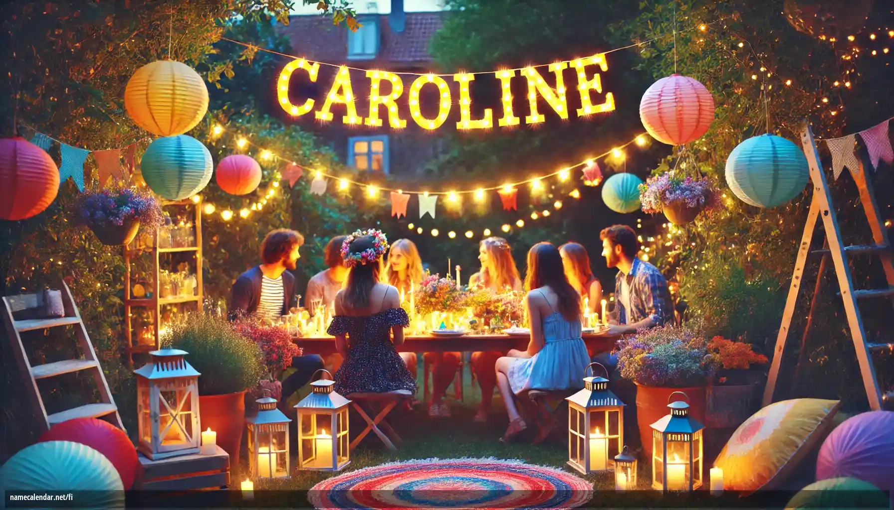 Nimipäivän ja nimen juhliminen - Caroline