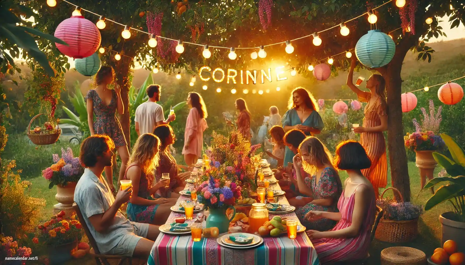 Nimipäivän ja nimen juhliminen - Corinne