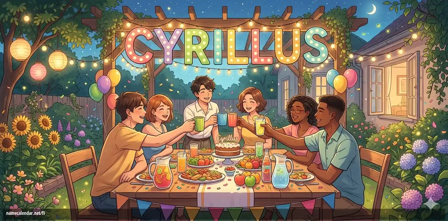 Nimipäivän ja nimen juhliminen - Cyrillus