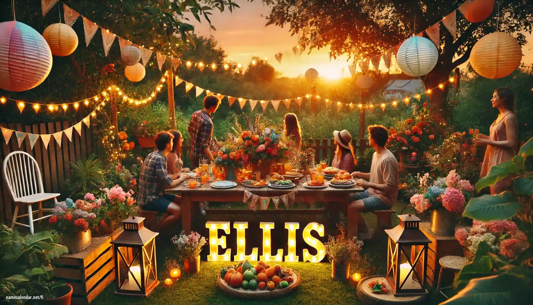 Nimipäivän ja nimen juhliminen - Ellis