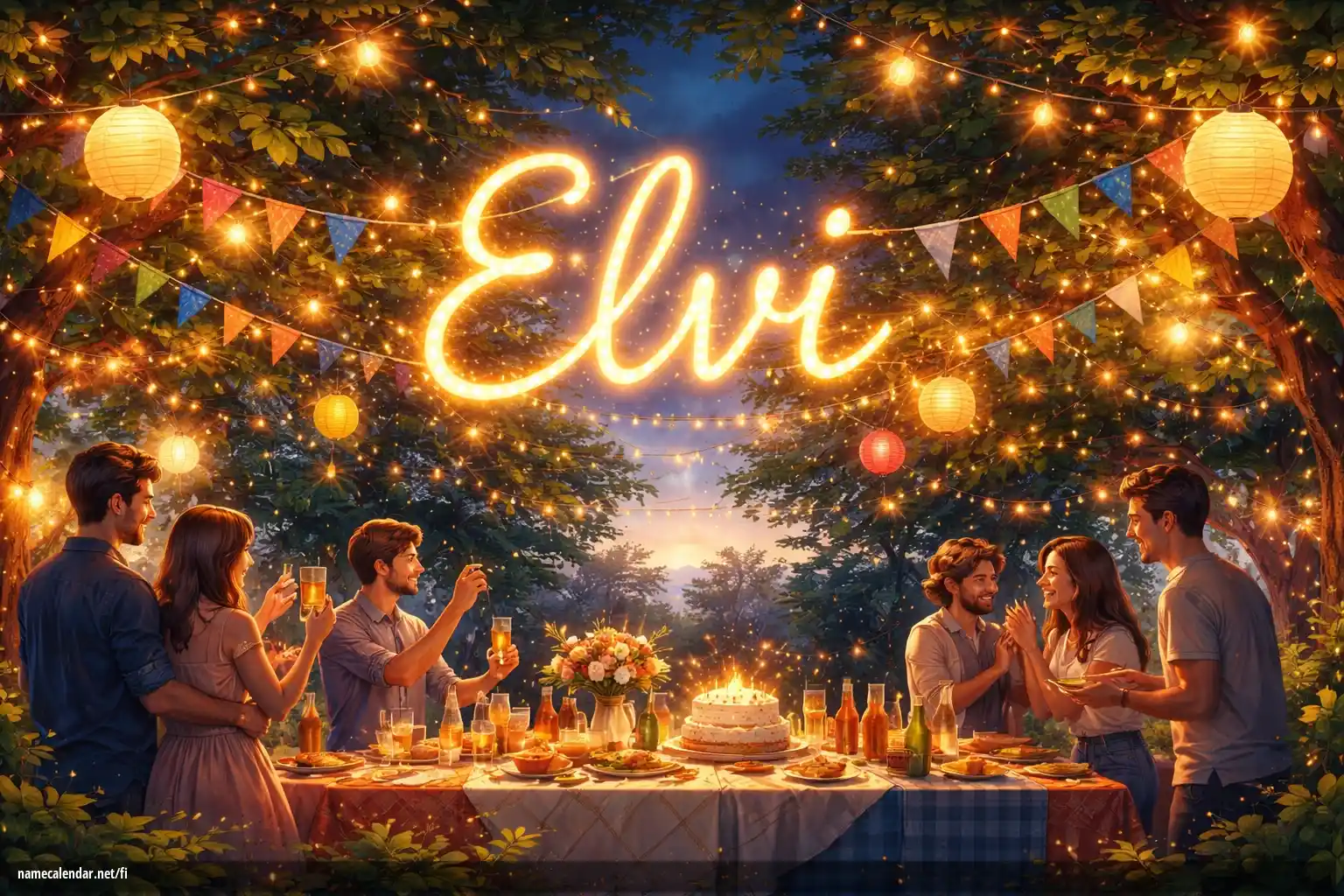 Nimipäivän ja nimen juhliminen - Elvi