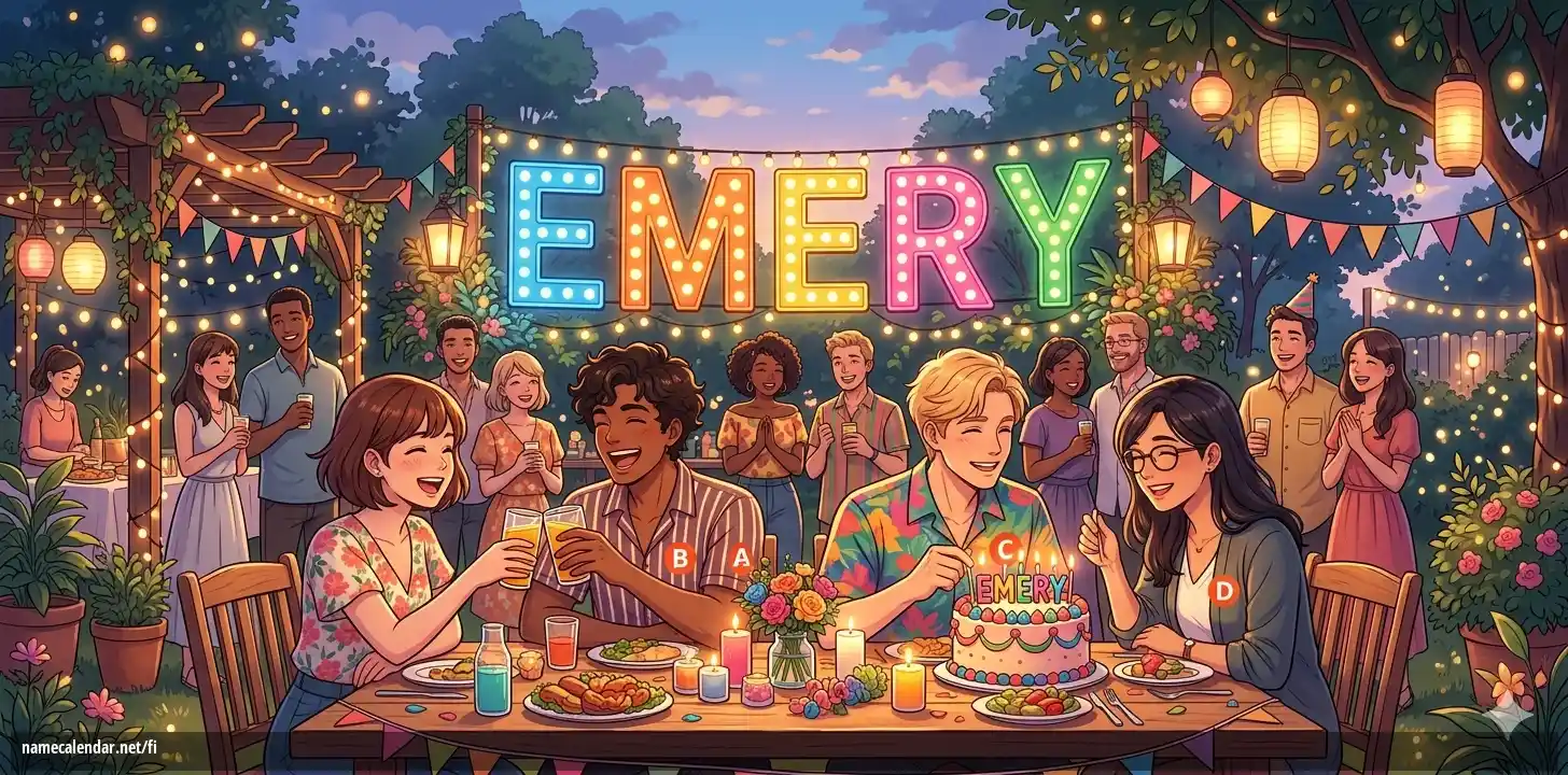 Nimipäivän ja nimen juhliminen - Emery