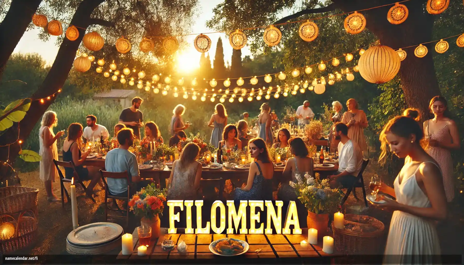 Nimipäivän ja nimen juhliminen - Filomena