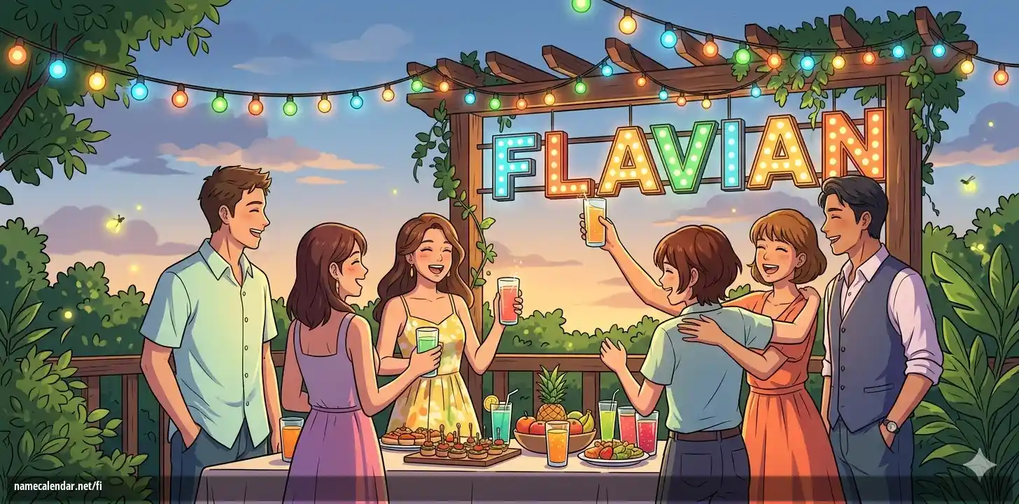 Nimipäivän ja nimen juhliminen - Flavian