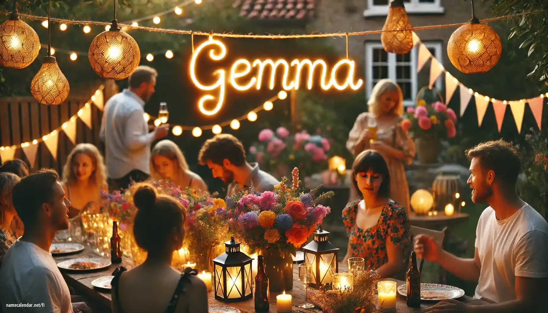 Nimipäivän ja nimen juhliminen - Gemma