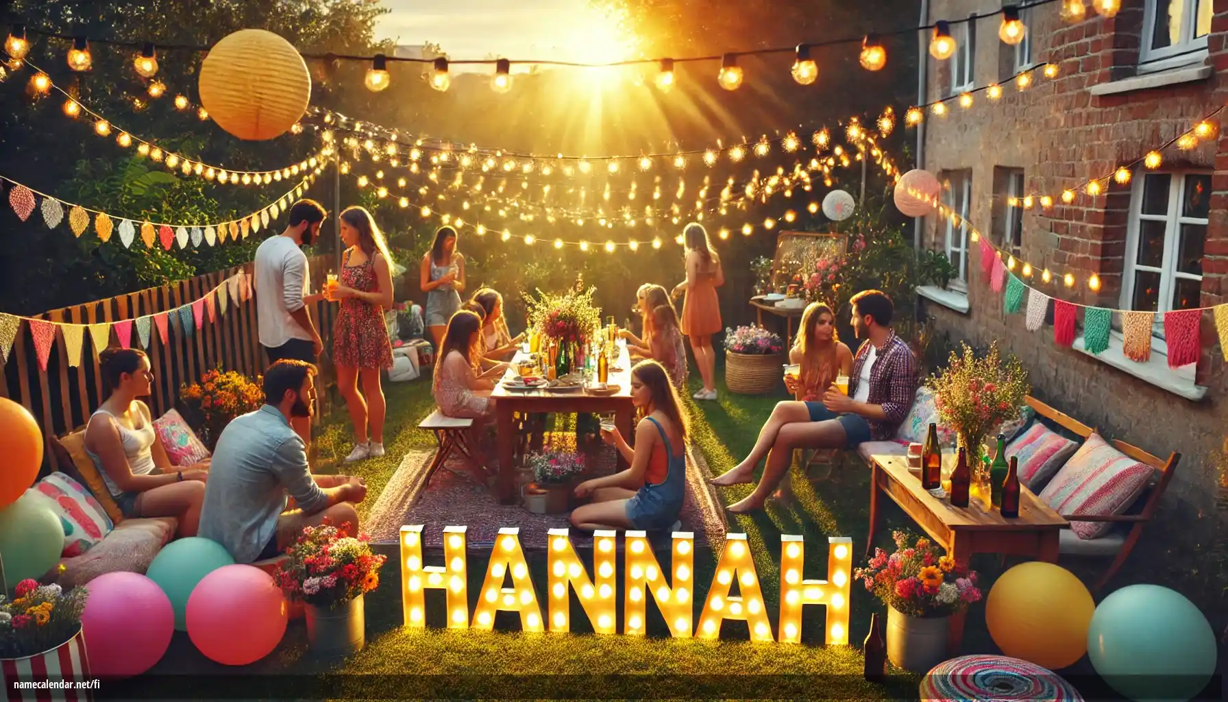 Nimipäivän ja nimen juhliminen - Hannah