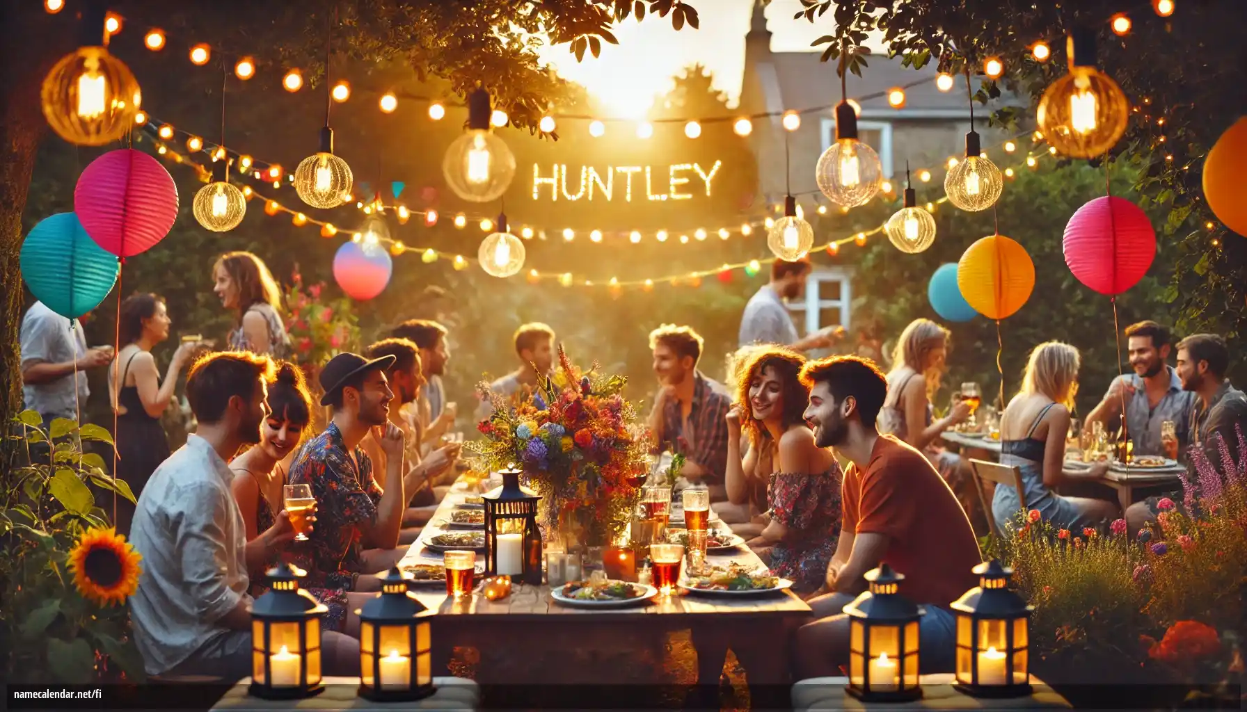 Nimipäivän ja nimen juhliminen - Huntley