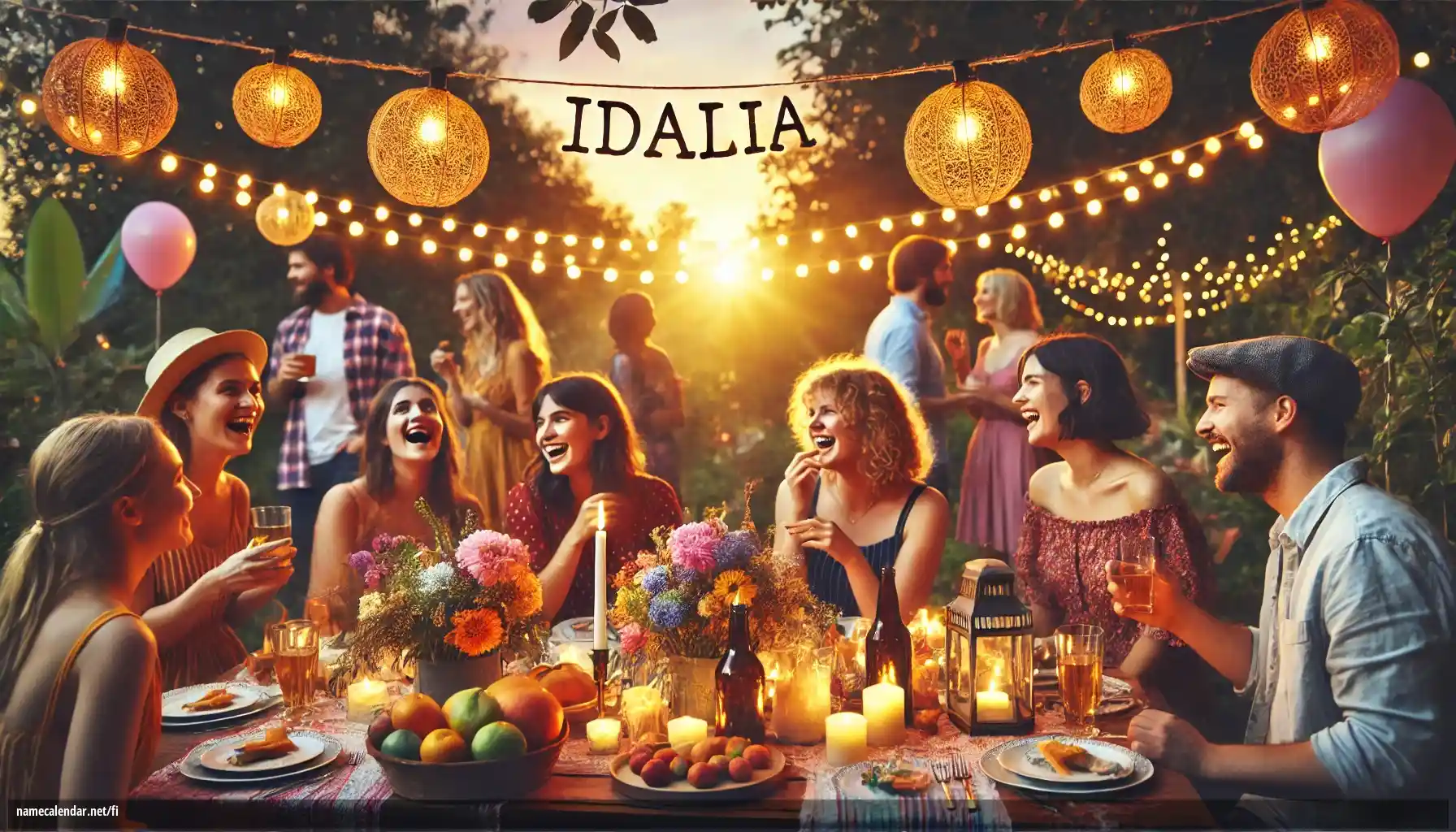 Nimipäivän ja nimen juhliminen - Idalia