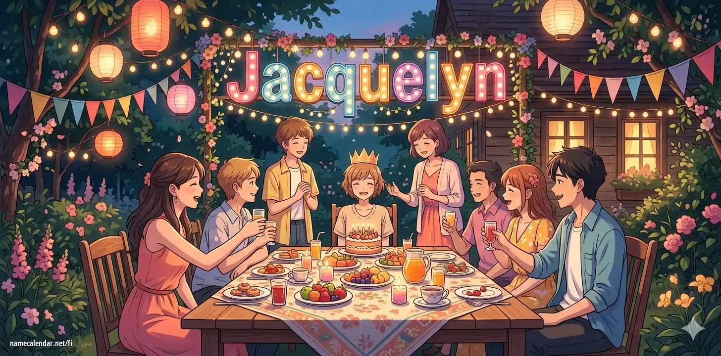 Nimipäivän ja nimen juhliminen - Jacquelyn