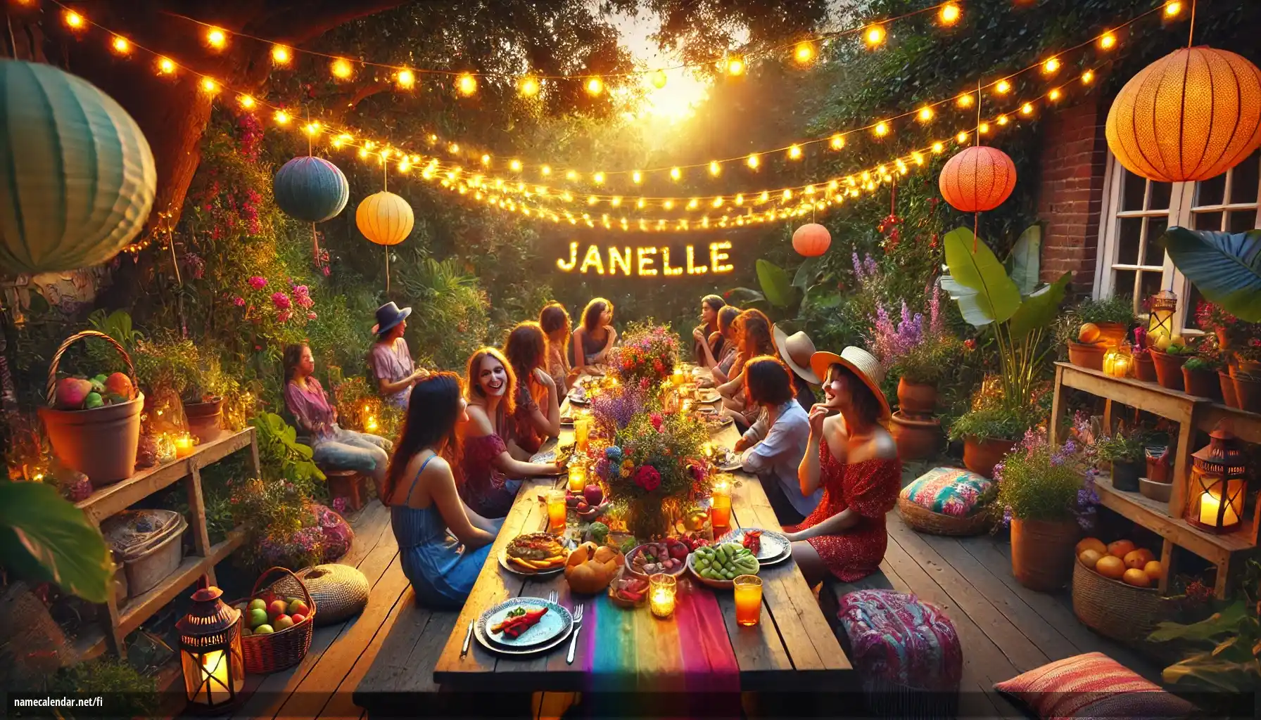 Nimipäivän ja nimen juhliminen - Janelle