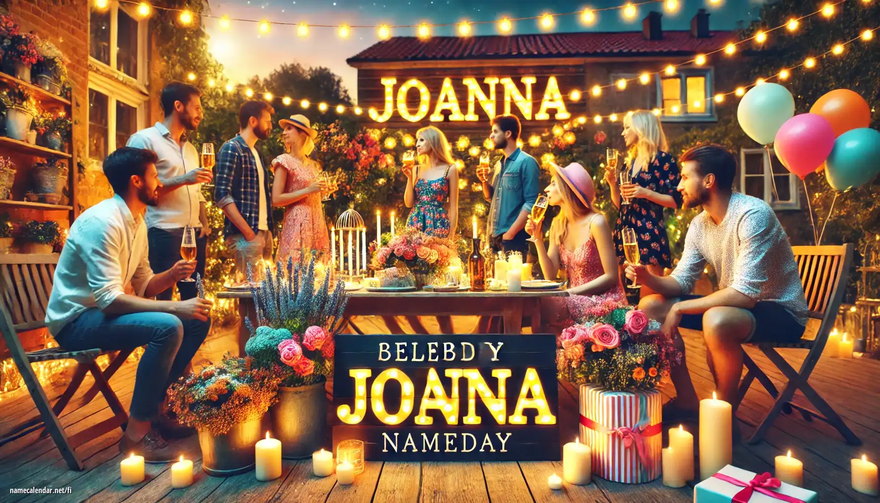 Nimipäivän ja nimen juhliminen - Joanna