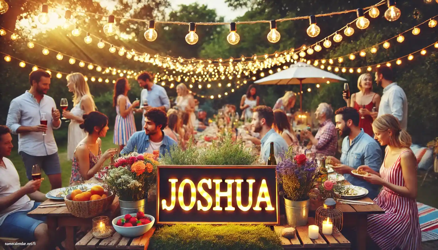 Nimipäivän ja nimen juhliminen - Joshua