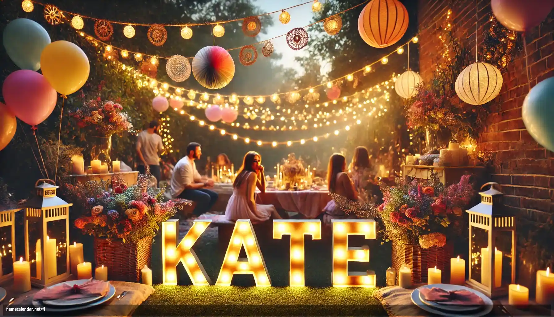 Nimipäivän ja nimen juhliminen - Kate