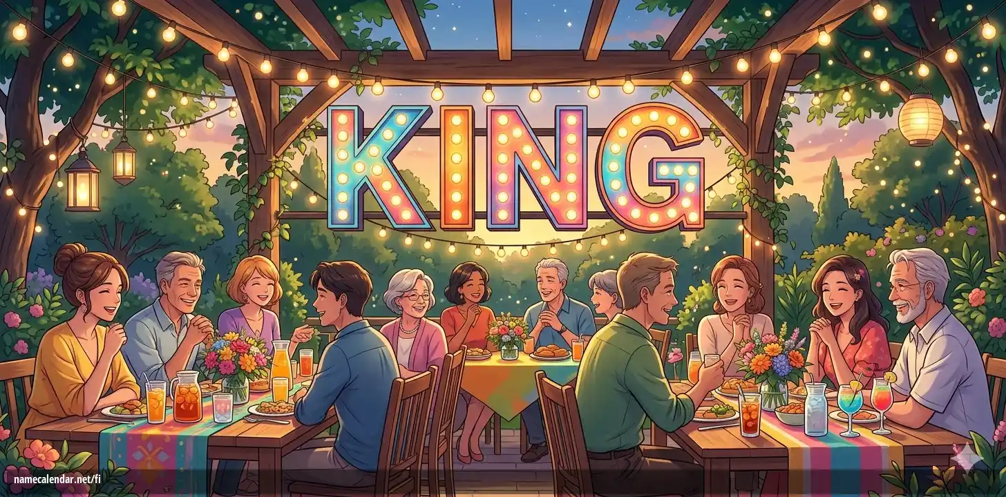 Nimipäivän ja nimen juhliminen - King