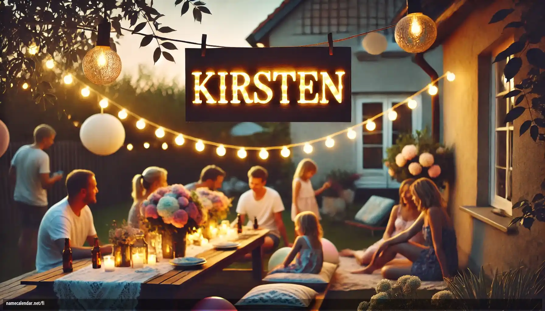 Nimipäivän ja nimen juhliminen - Kirsten