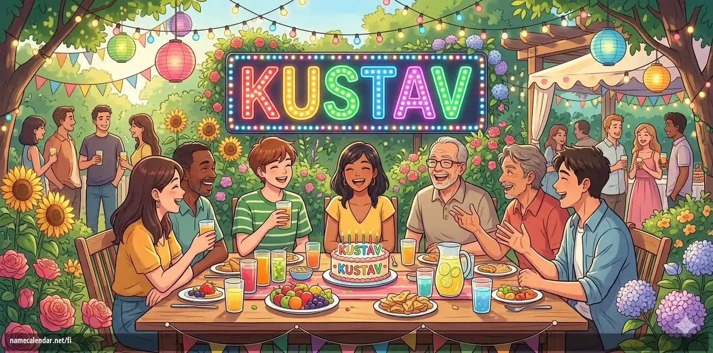 Nimipäivän ja nimen juhliminen - Kustav