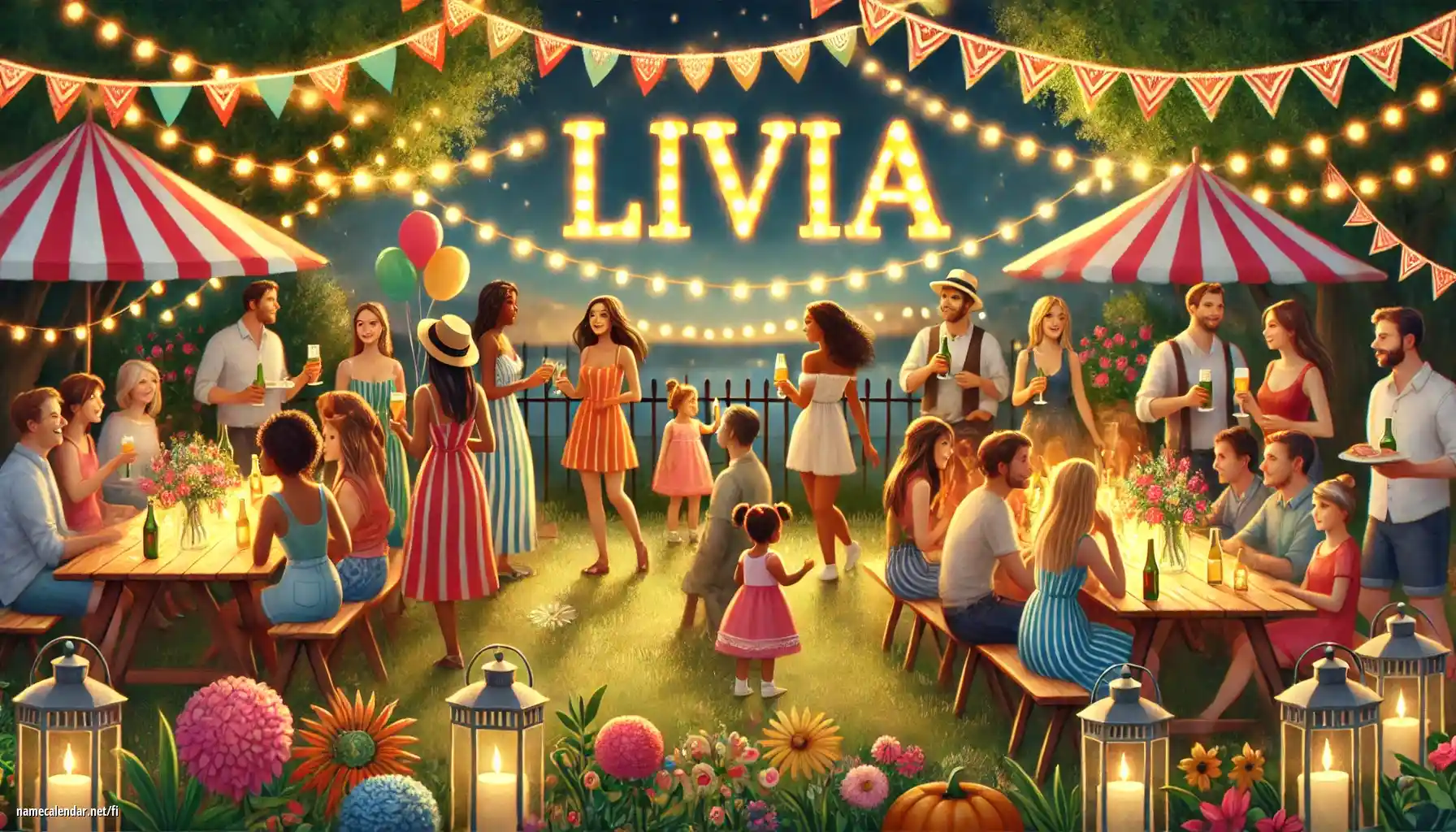 Nimipäivän ja nimen juhliminen - Lívia