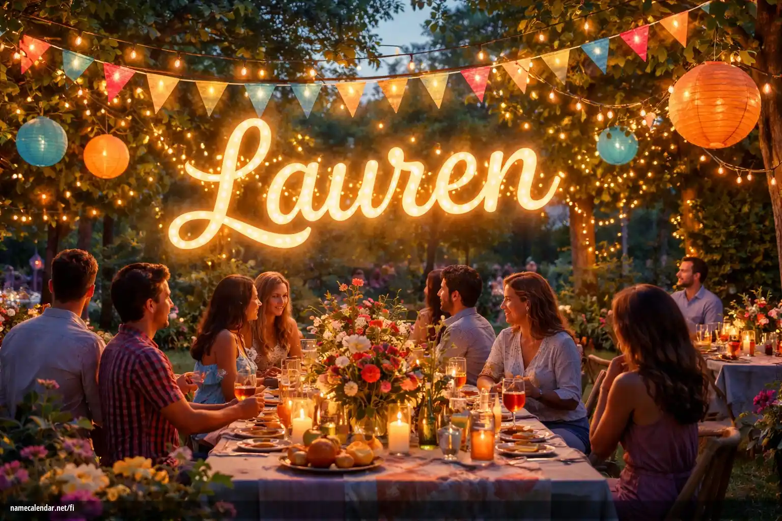 Nimipäivän ja nimen juhliminen - Lauren