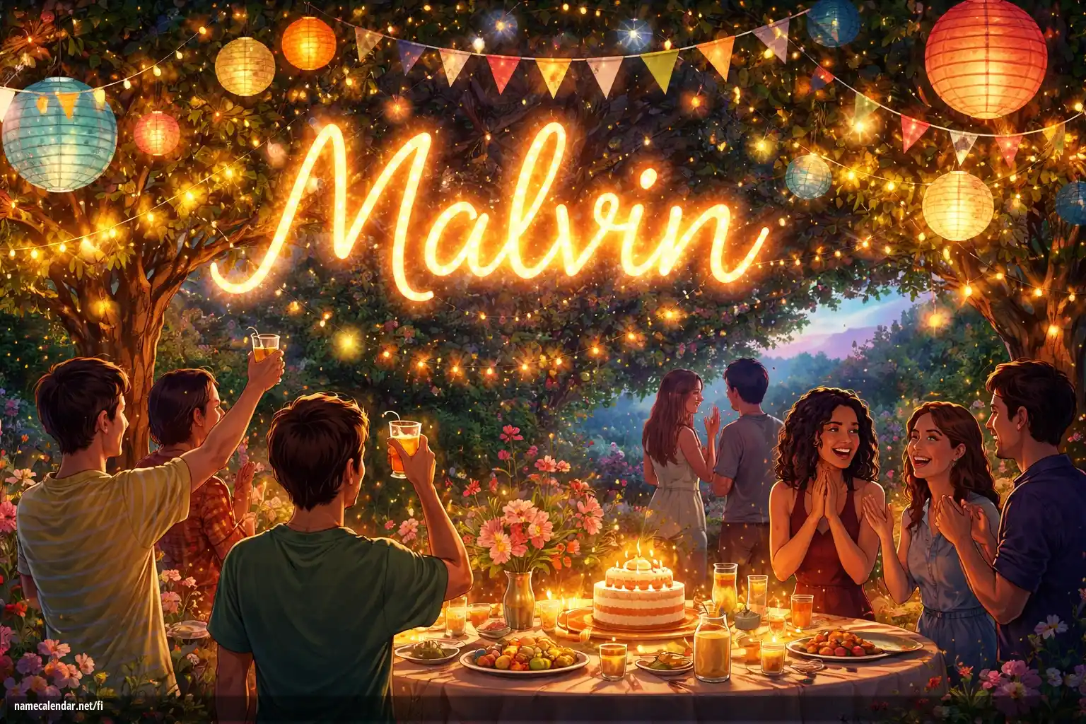 Nimipäivän ja nimen juhliminen - Malvin