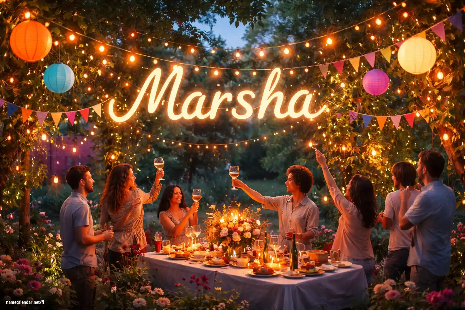 Nimipäivän ja nimen juhliminen - Marsha