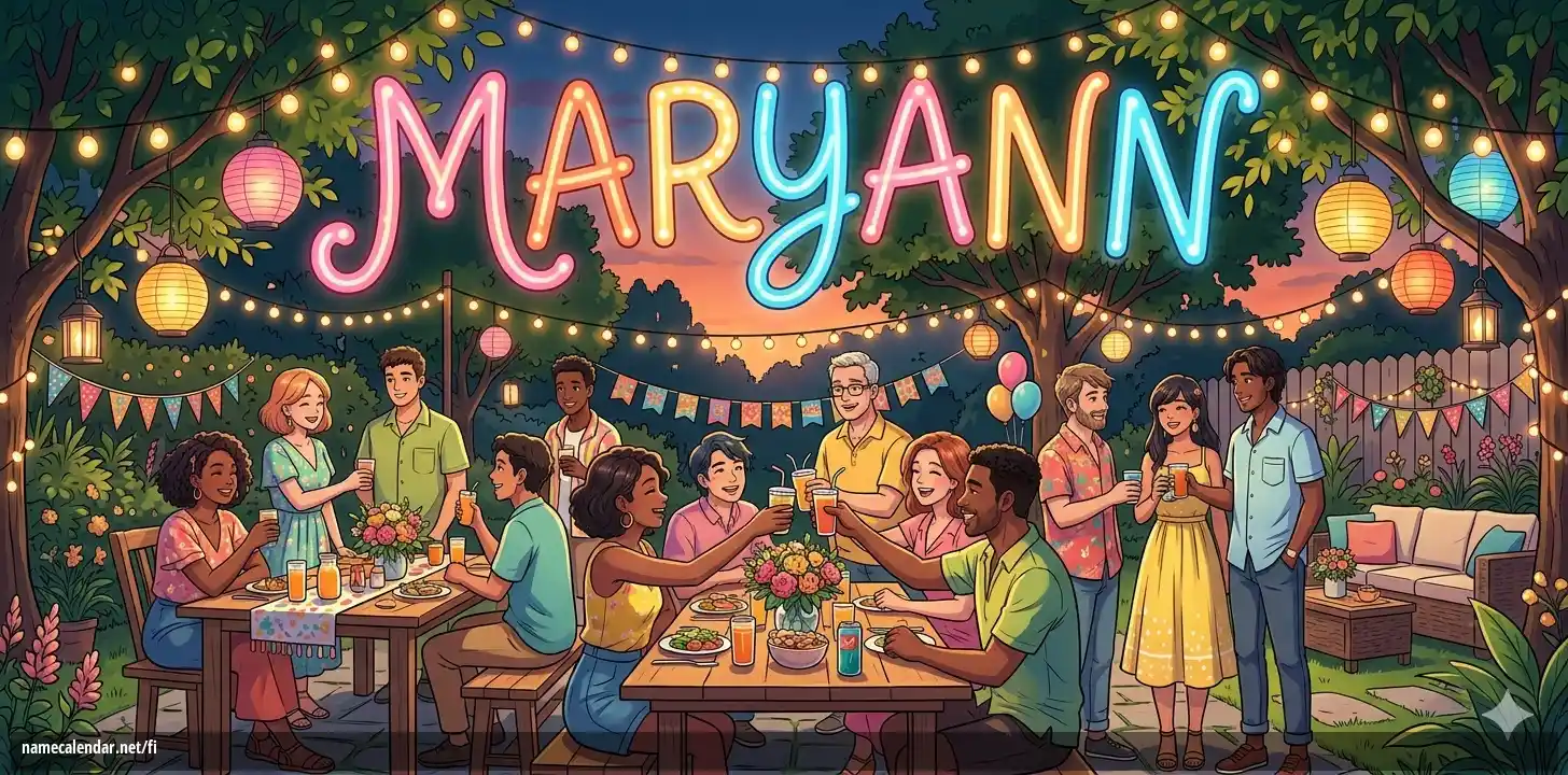 Nimipäivän ja nimen juhliminen - Maryann
