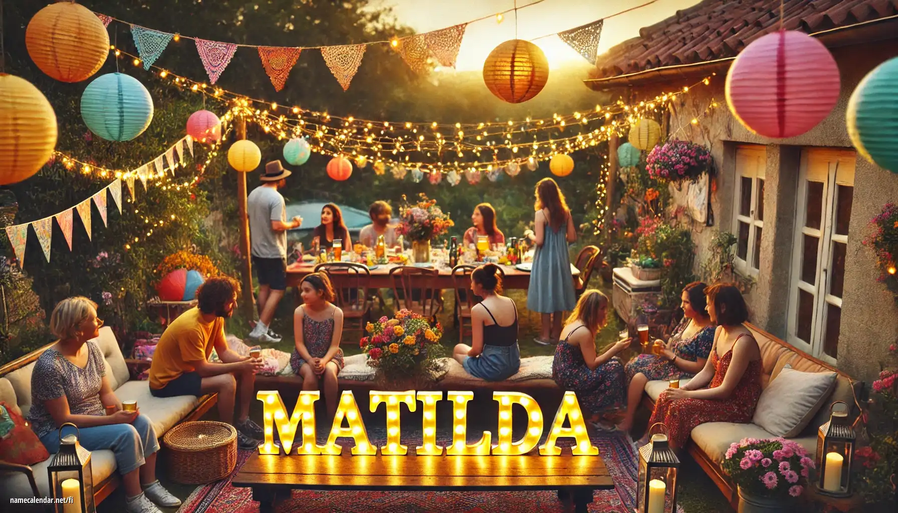 Nimipäivän ja nimen juhliminen - Matilda