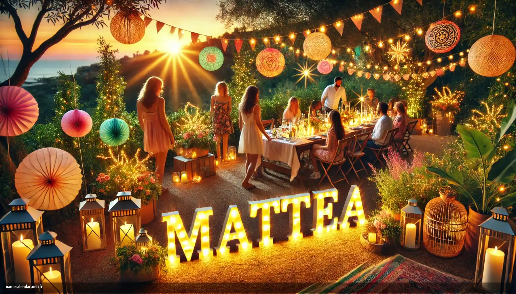 Nimipäivän ja nimen juhliminen - Mattea