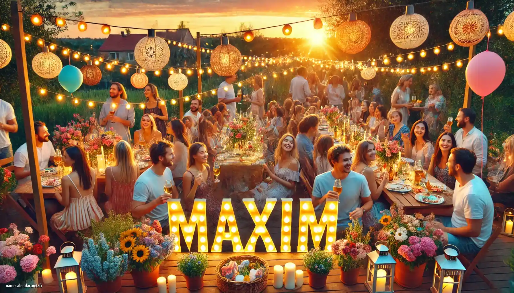 Nimipäivän ja nimen juhliminen - Maxim