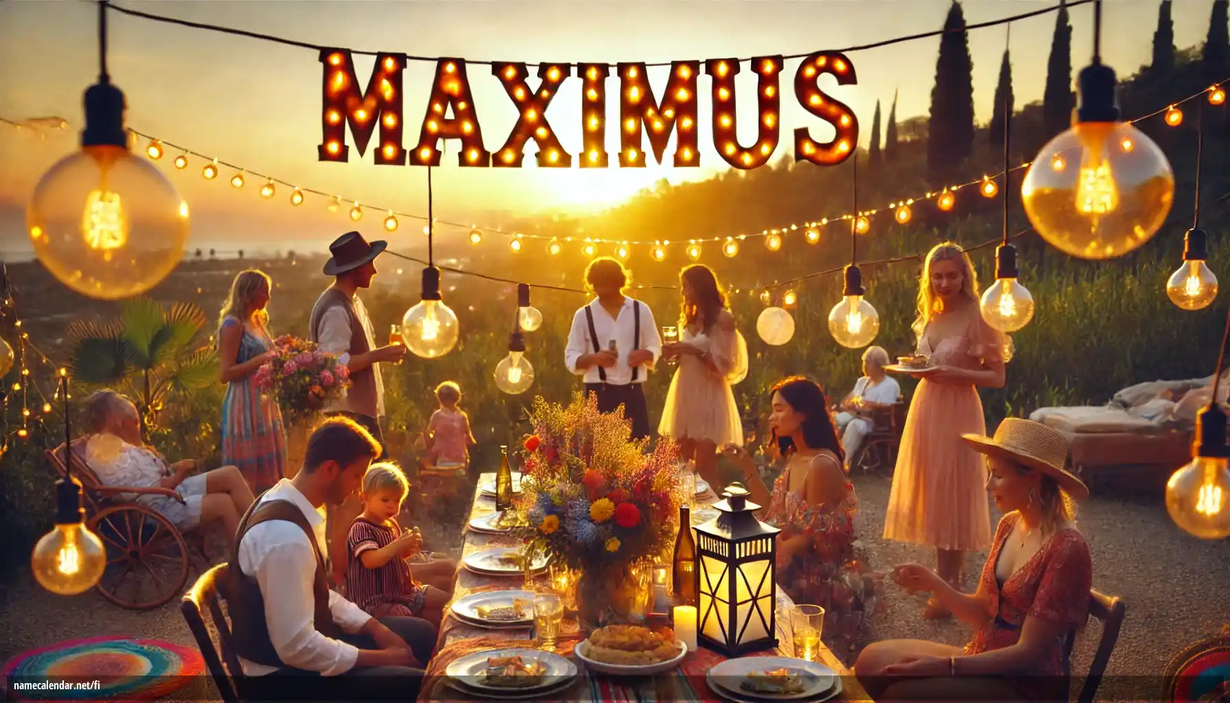 Nimipäivän ja nimen juhliminen - Maximus