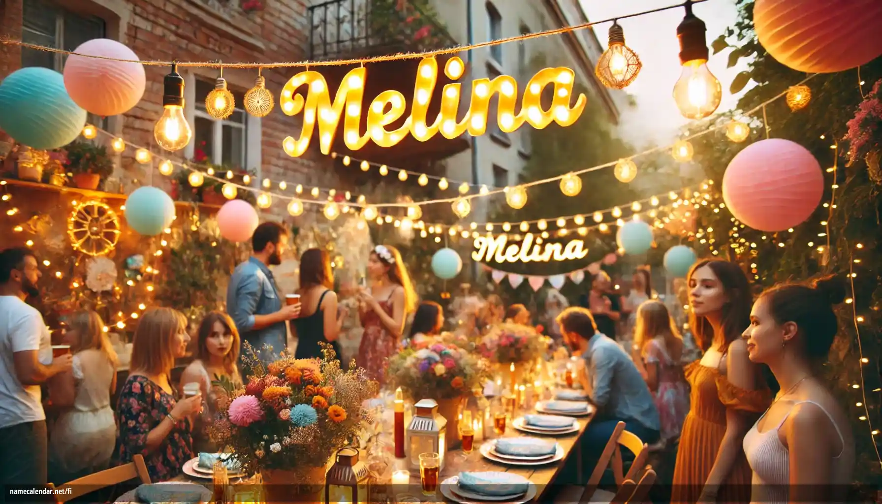 Nimipäivän ja nimen juhliminen - Melina