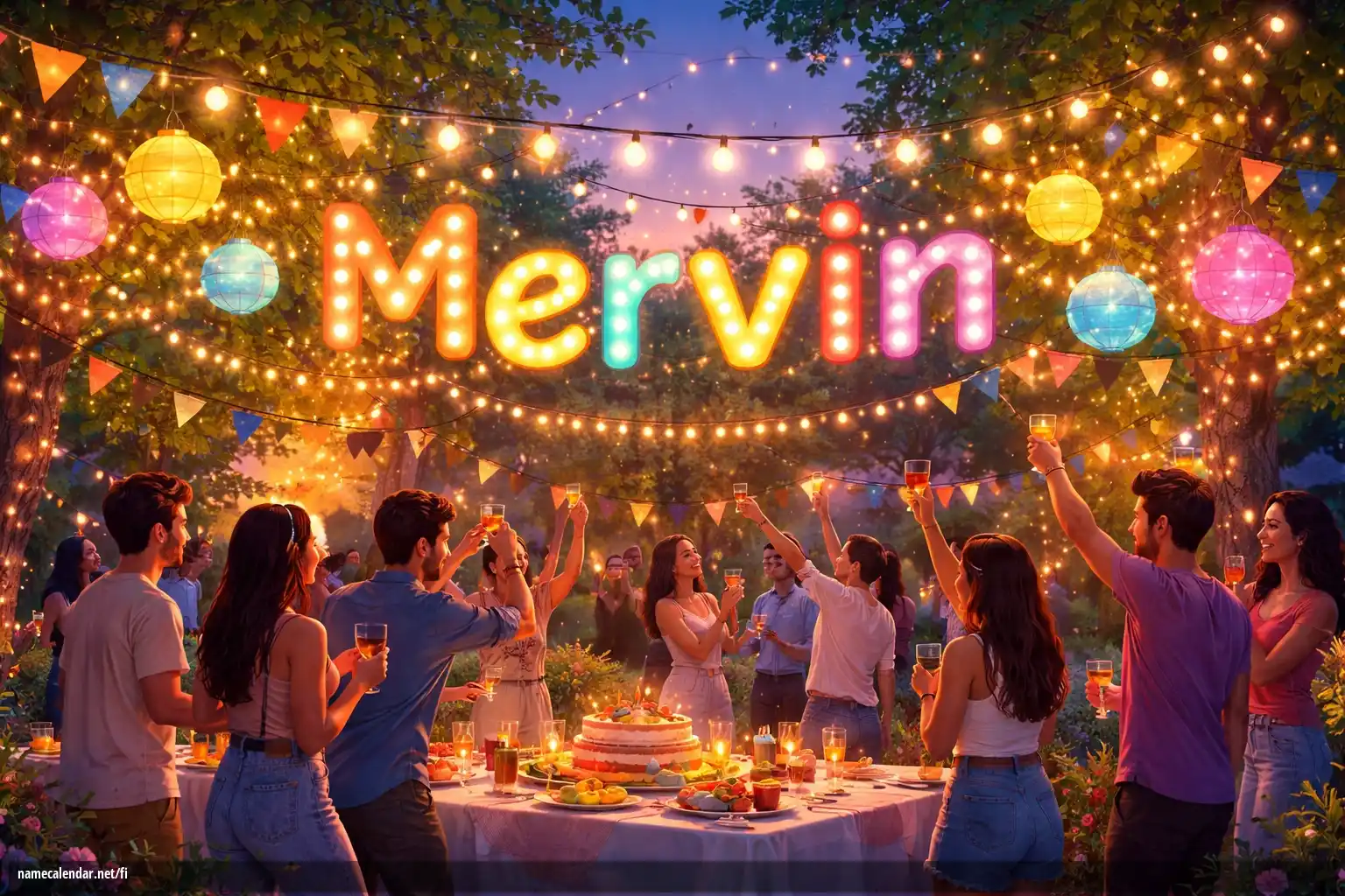 Nimipäivän ja nimen juhliminen - Mervin