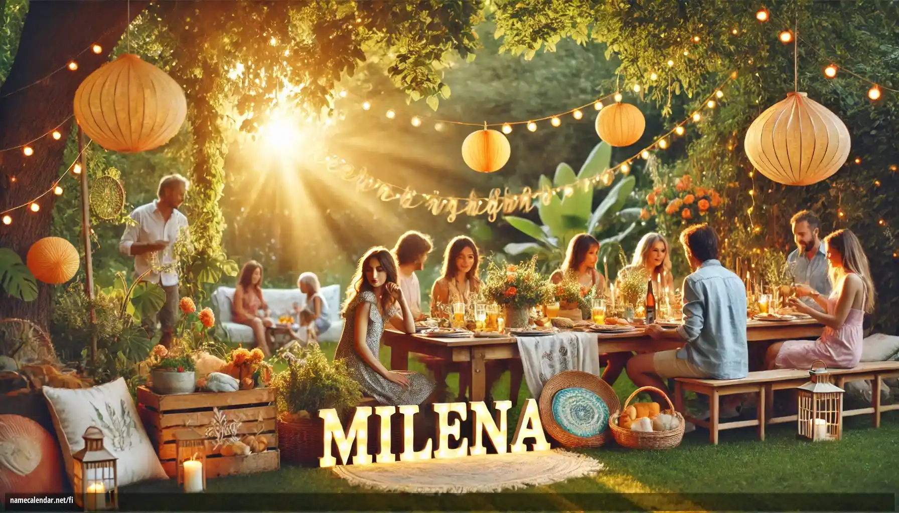 Nimipäivän ja nimen juhliminen - Milena