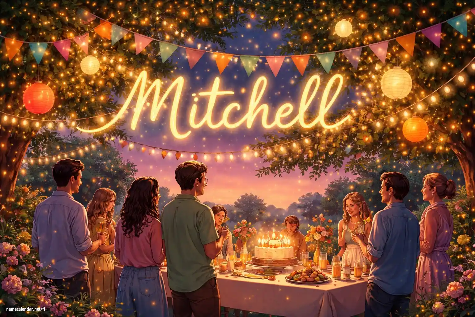 Nimipäivän ja nimen juhliminen - Mitchell