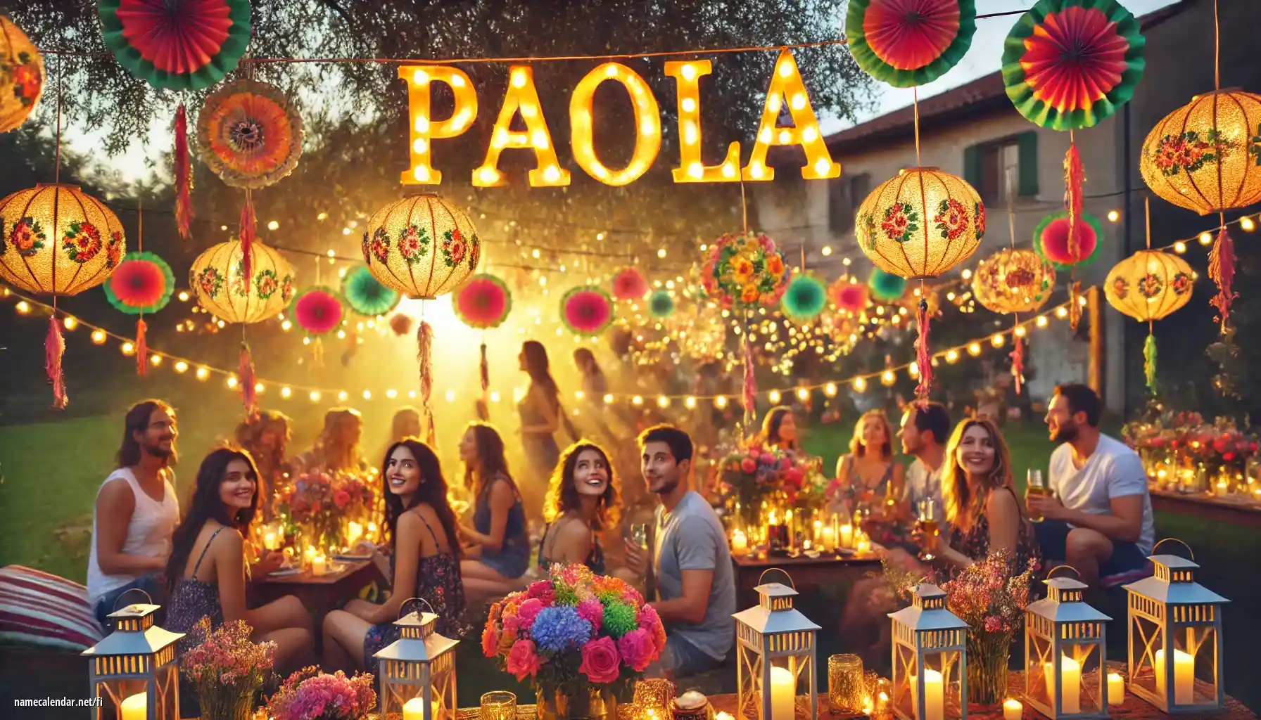 Nimipäivän ja nimen juhliminen - Paola